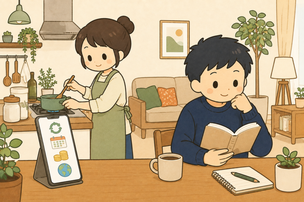 自動積立を続けながら普段の生活を送る夫婦